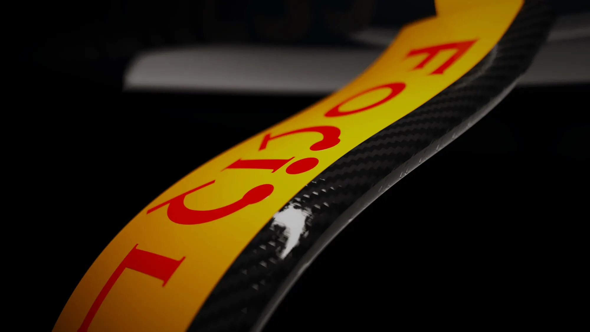 Carbon cant arm detail, render